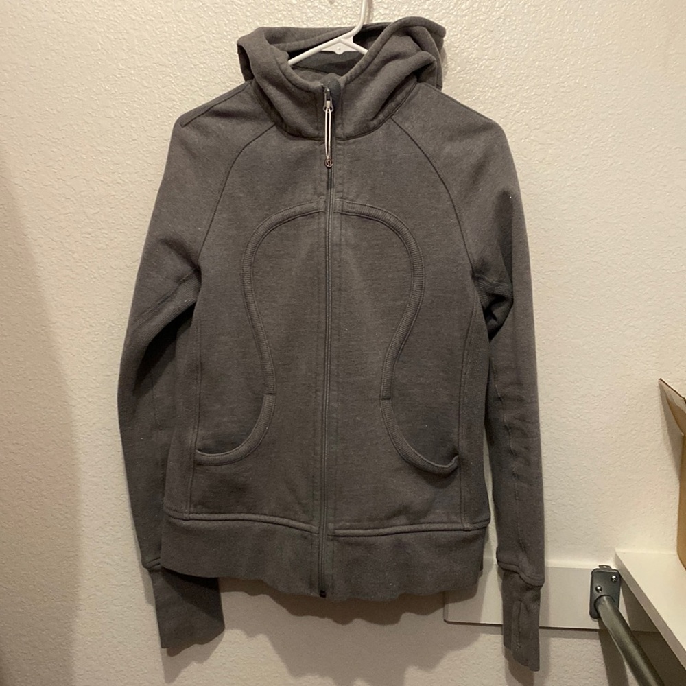 Lululemon Grey Hooded Sweatshirt
